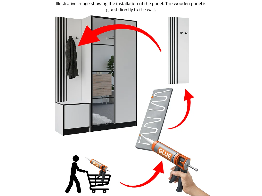 Garderobe EDEN 13 – Eiche Craft Gold