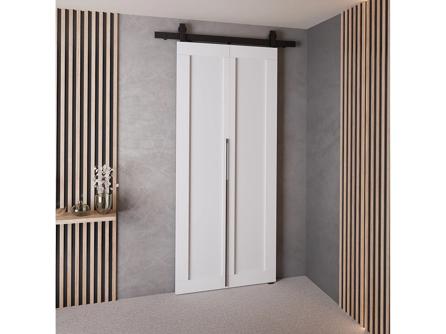 Portes coulissantes QUDIO M1 blanc 70