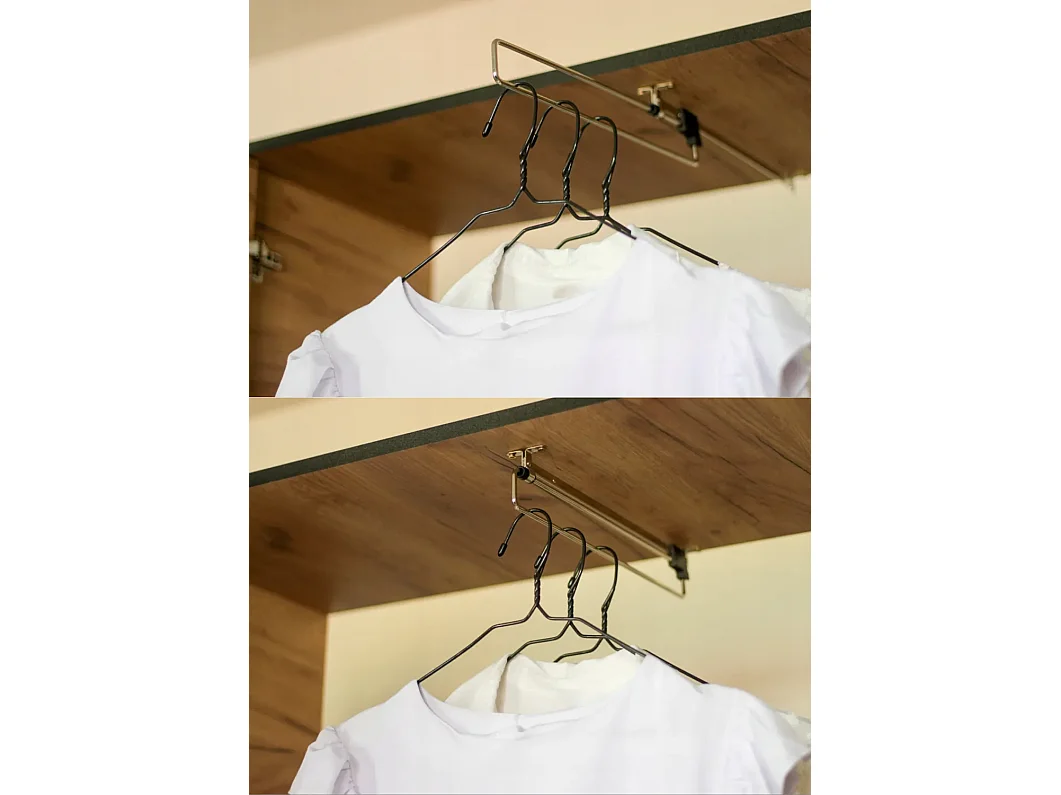 Dressing EDEN 13 – Chêne Craft Doré + Similicuir Noir
