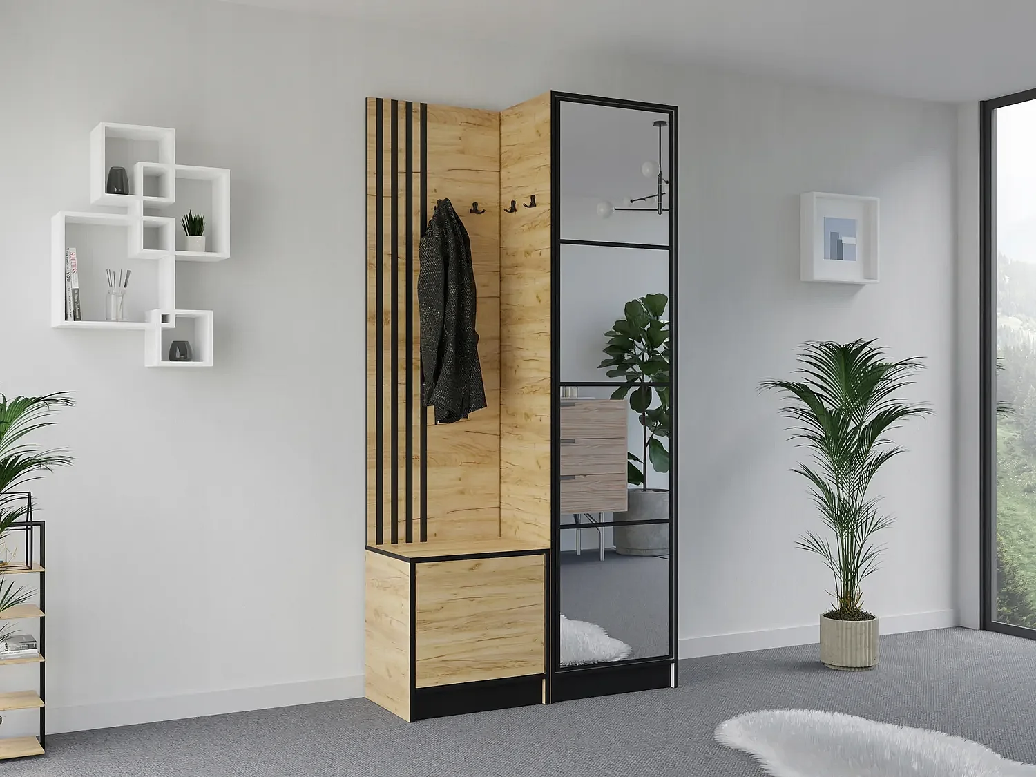 Garderobe EDEN 11 – Eiche Craft Gold