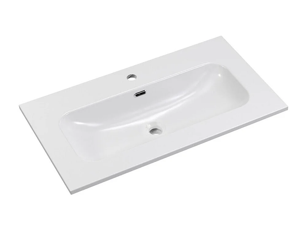 Set da bagno BRAZZA: mobile sotto lavabo 80cm + lavabo incassato rettangolare