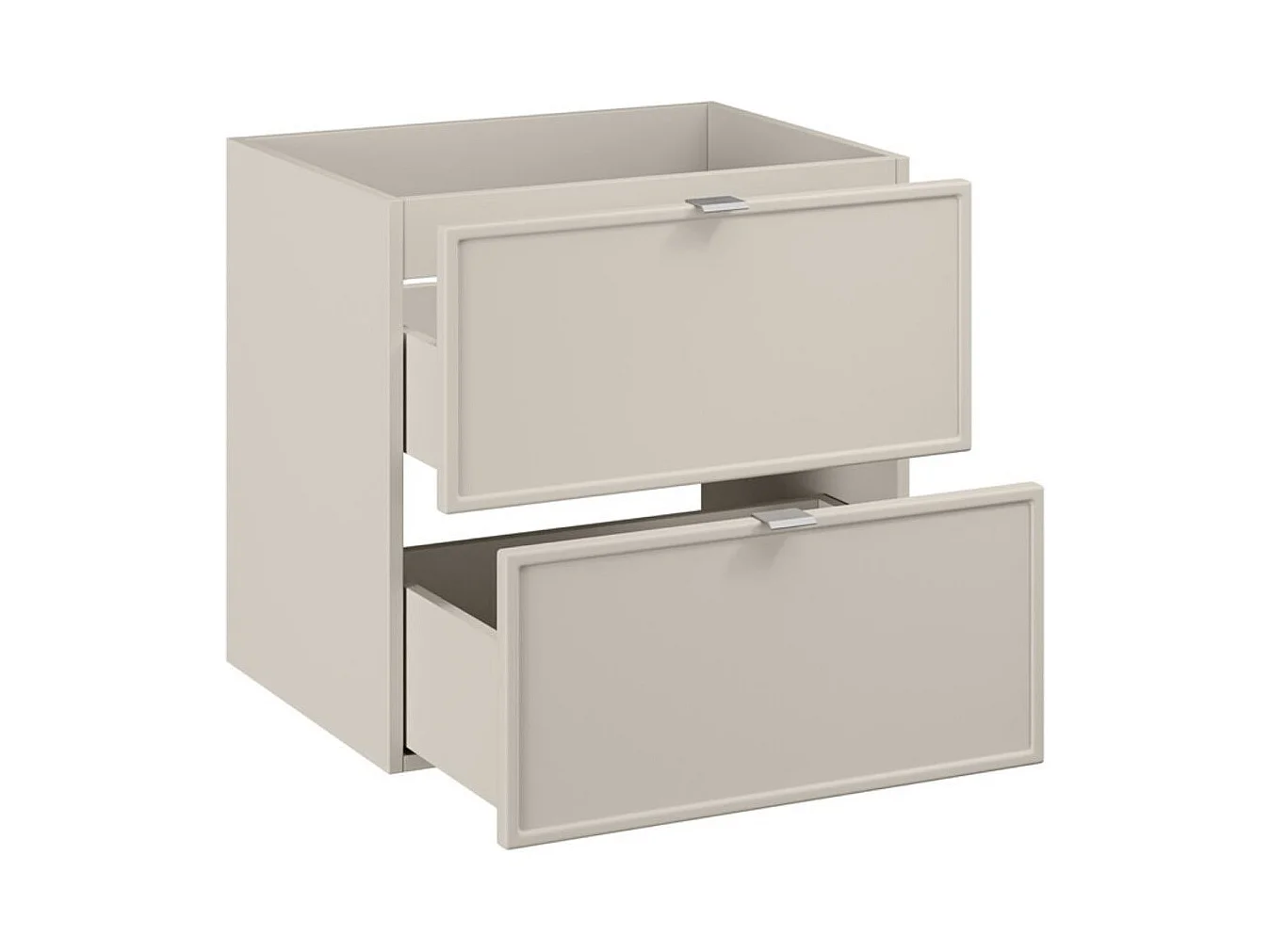 Ensemble de salle de bain BRAZZA : meuble sous vasque à tiroirs 60cm + vasque encastrée