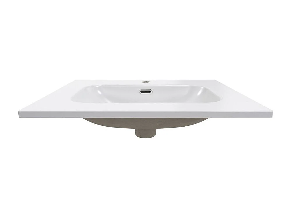 Ensemble de salle de bain BRAZZA : meuble sous vasque à tiroirs 60cm + vasque encastrée