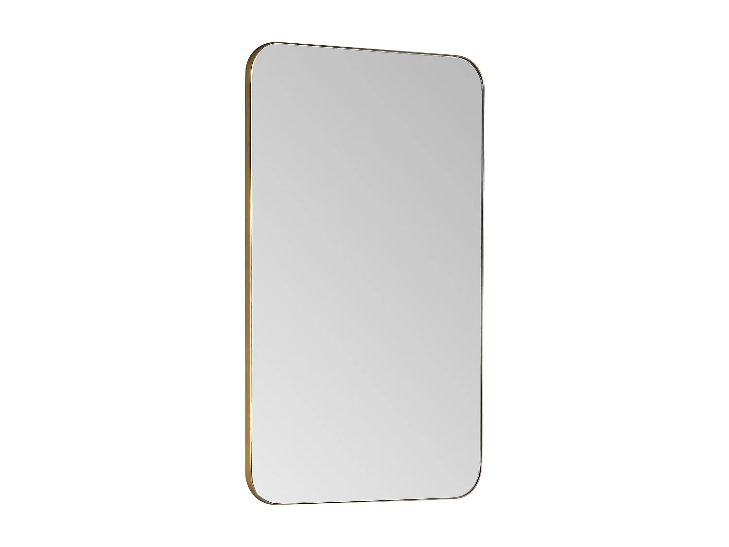 Meuble de salle de bain suspendu avec vasque à poser ronde, robinet et miroir - Beige - 60 cm - ONDIL