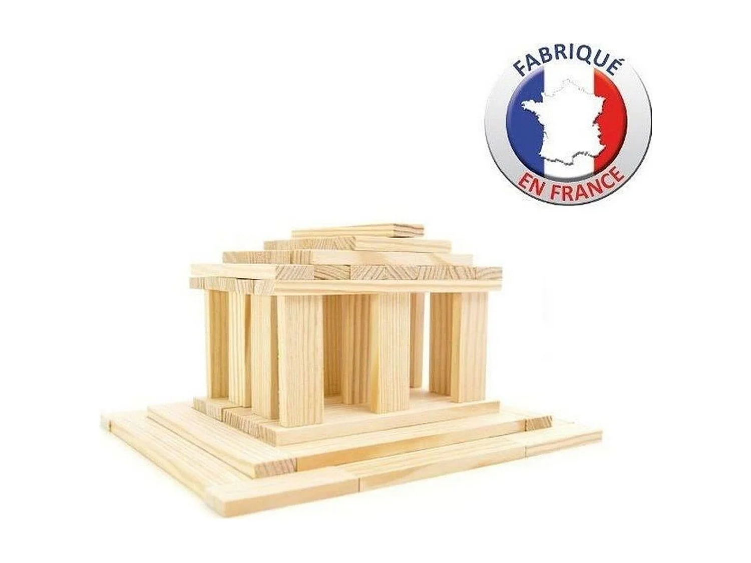 Jeu de construction en bois TECAP 3XL 200 planchettes