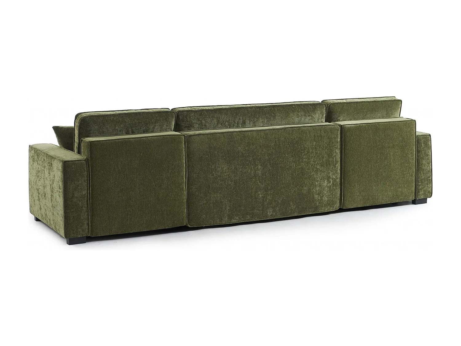 Canapé panoramique convertible tissu 6 places vert ORYON