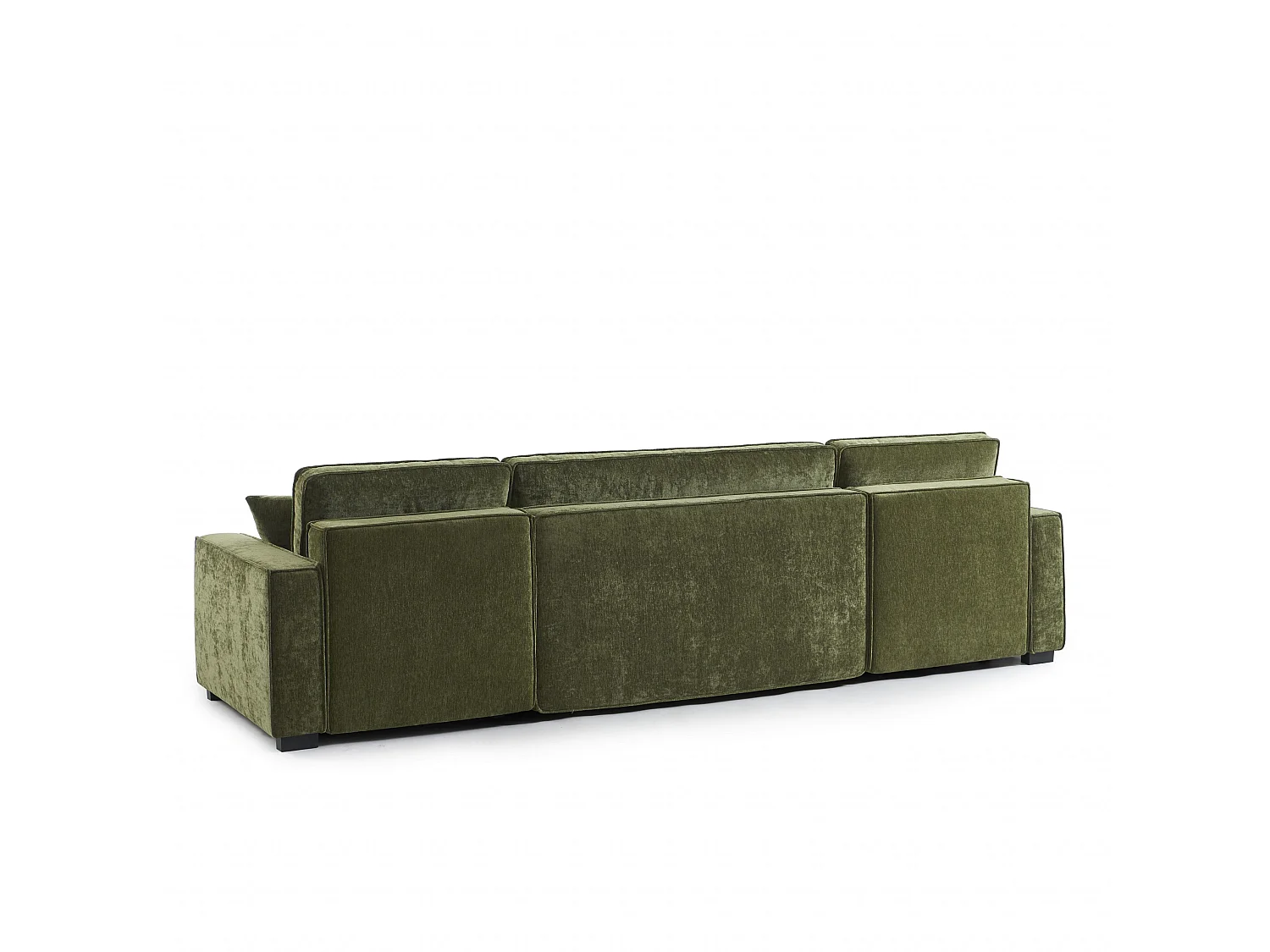 Canapé panoramique convertible tissu 6 places vert ORYON