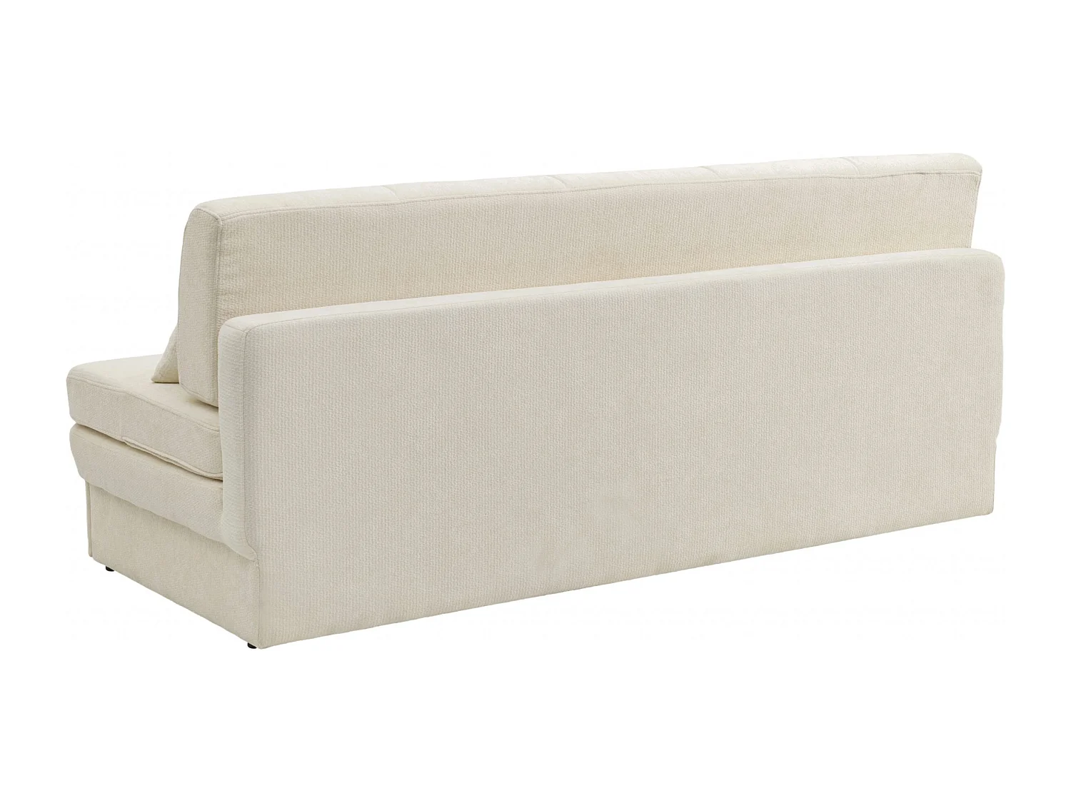 Canapé droit convertible tissu 3 places beige ALVIA