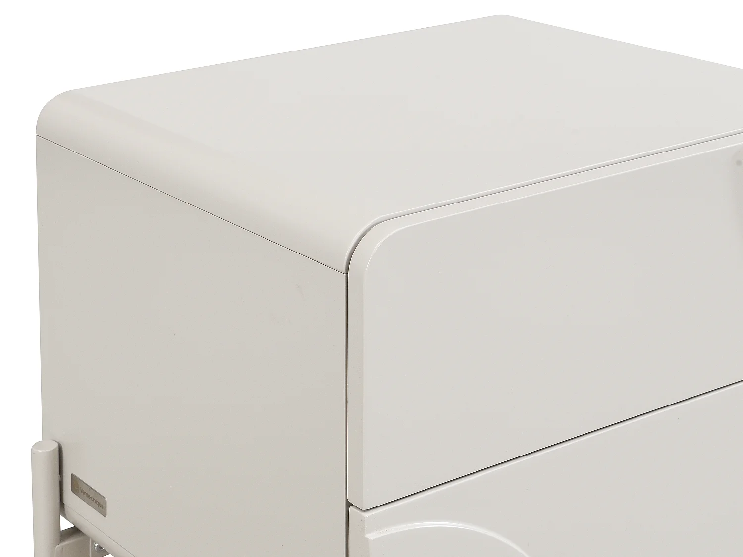 Lot de 2 tables de chevet - 2 tiroirs - MDF - Beige - ZELINARO