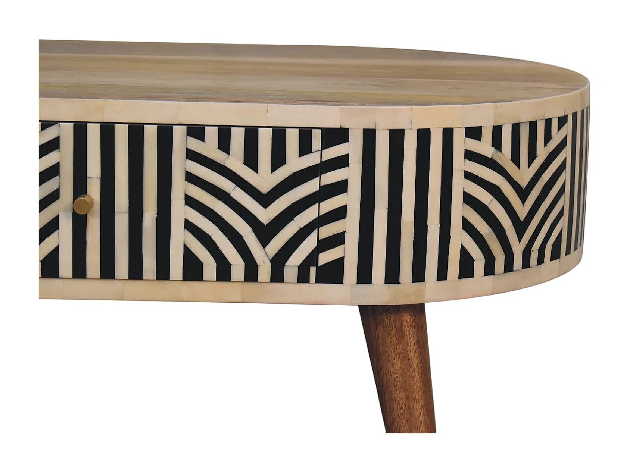Artisan Furniture Table Basse Edessa en Marqueterie d’Os