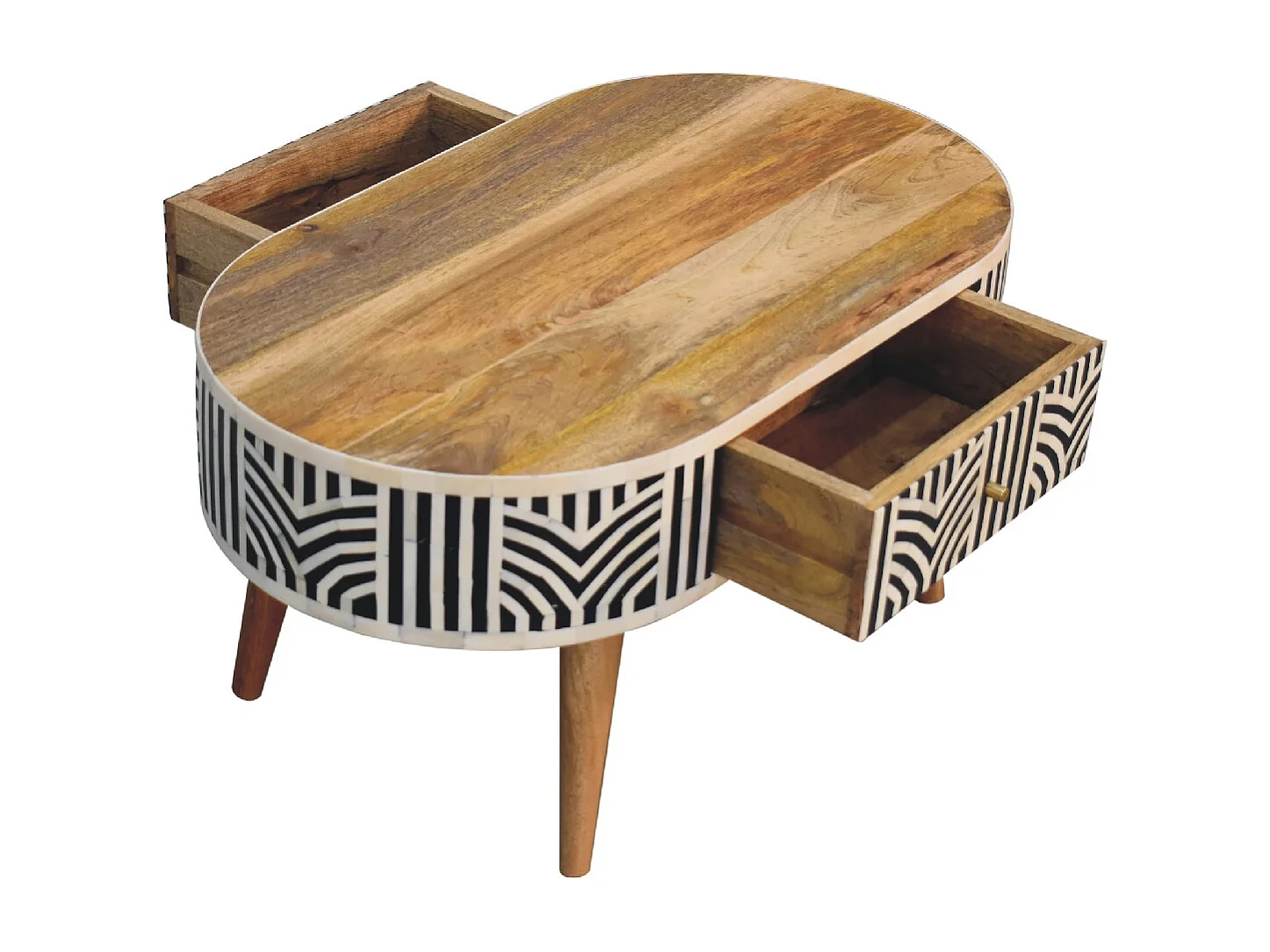 Artisan Furniture Table Basse Edessa en Marqueterie d’Os