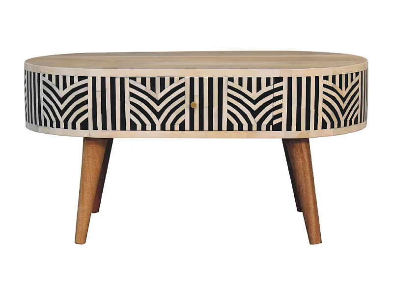 Artisan Furniture Table Basse Edessa en Marqueterie d’Os