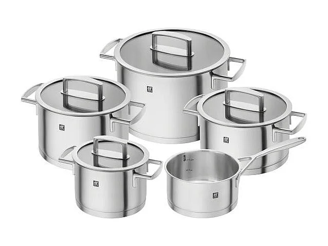 Set di 5 pentole Zwilling Vitality in acciaio inox resistente e performante