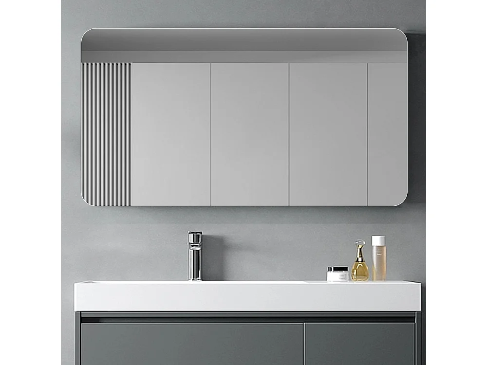 Badkamerspiegel van 70x90 cm in verzilverd glas - Zonder frame