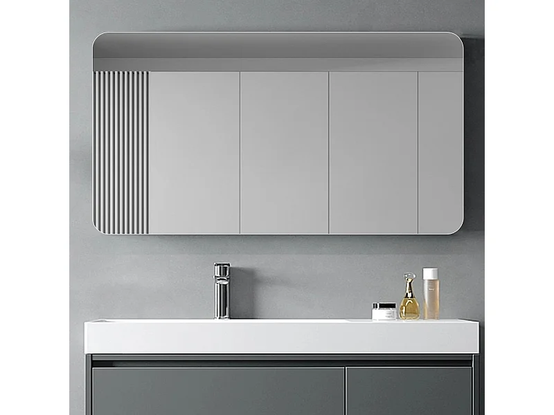 Badkamerspiegel van 70x90 cm in verzilverd glas - Zonder frame