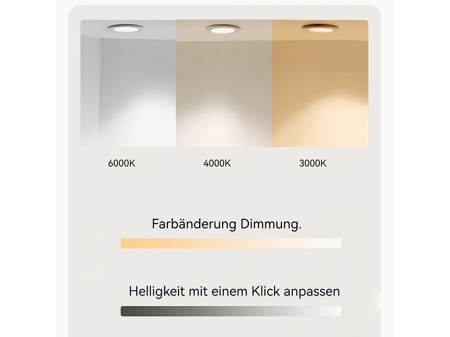 Miroir LED rond 70 cm avec anti-buée et 3 températures - Verre et métal argenté