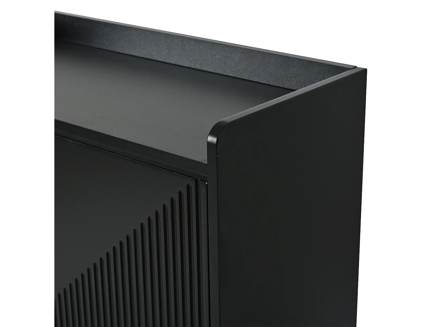 Lot de 2 meuble à chaussures noir avec 3 portes abattantes et 6 compartiments