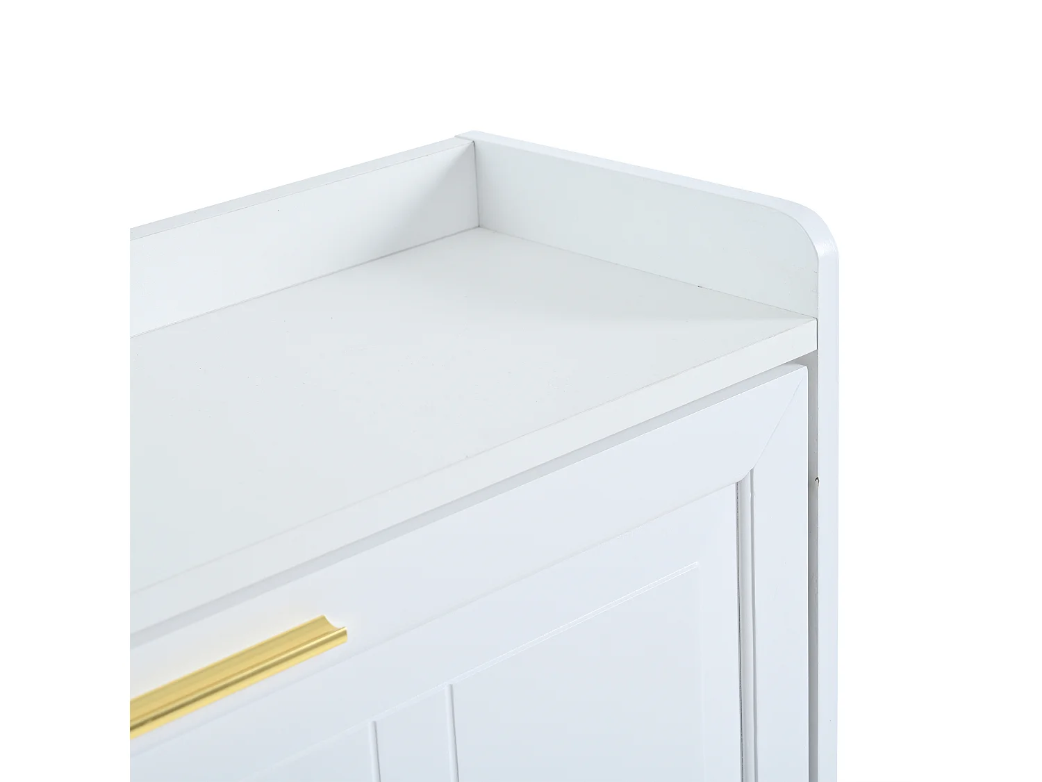 Meuble à chaussures 70 x 24 x 120 cm avec 6 compartiments - Blanc