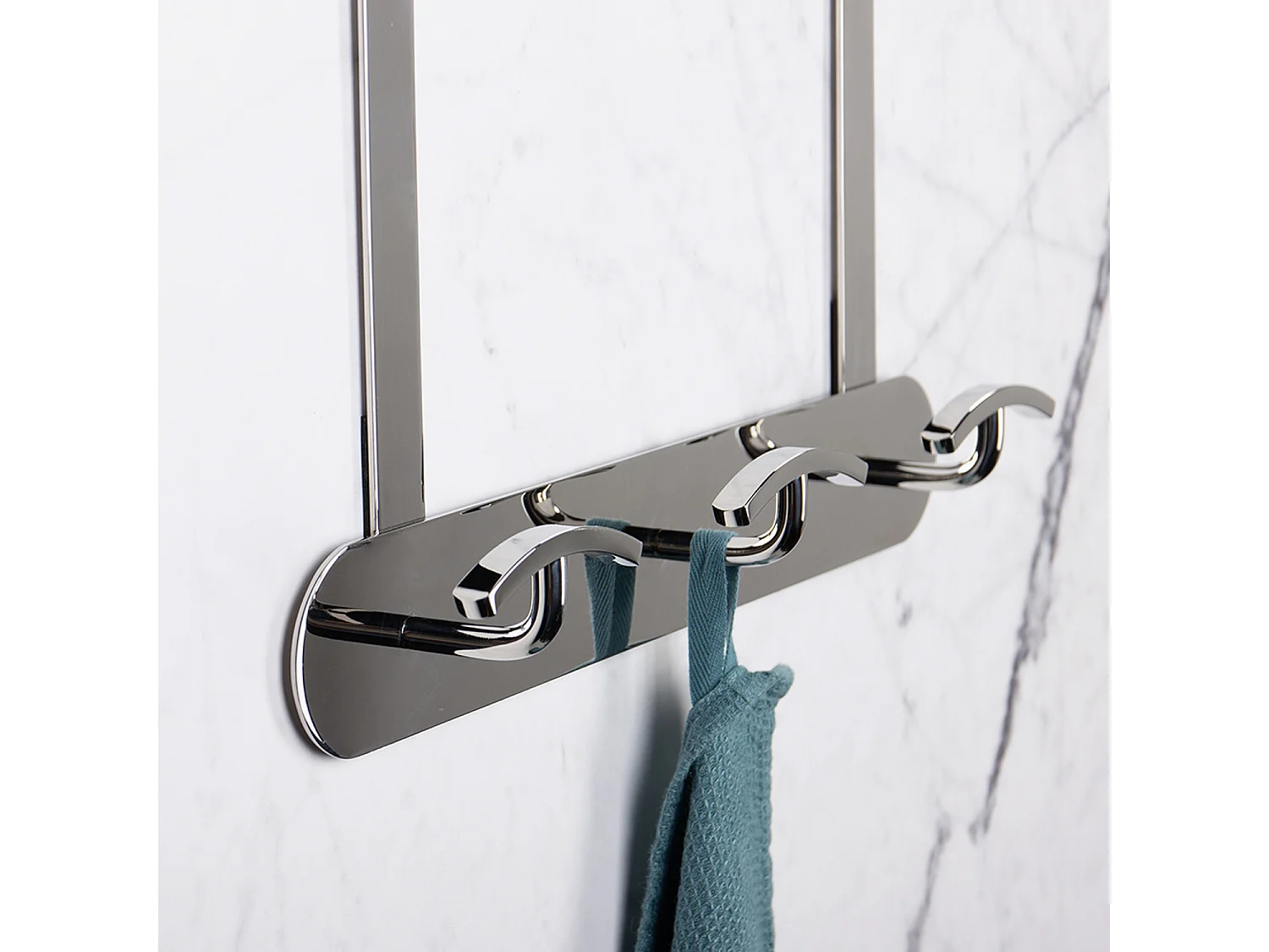 Patère 3 têtes CLUB Inox brillant - BATHBAZAAR