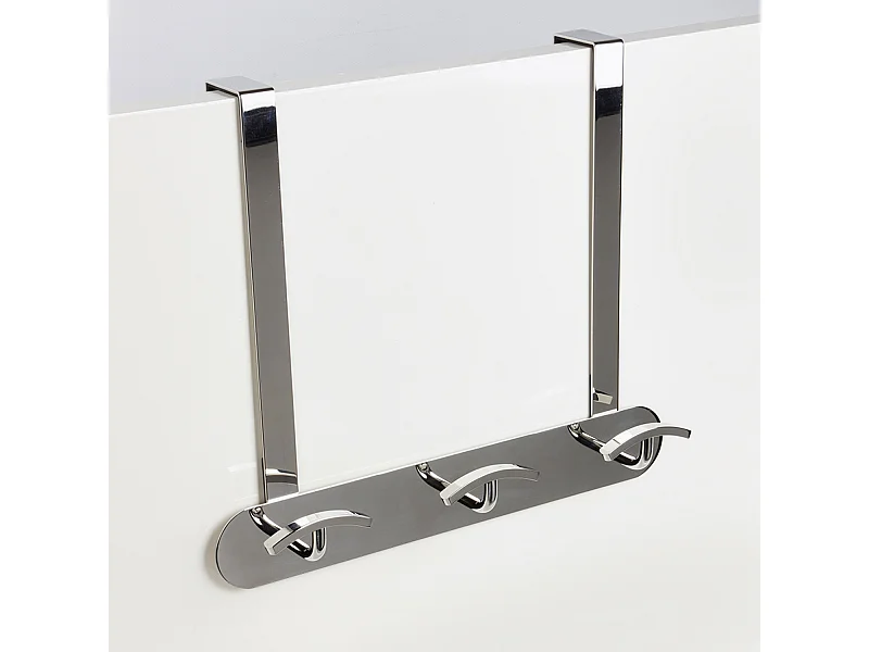 Patère 3 têtes CLUB Inox brillant - BATHBAZAAR