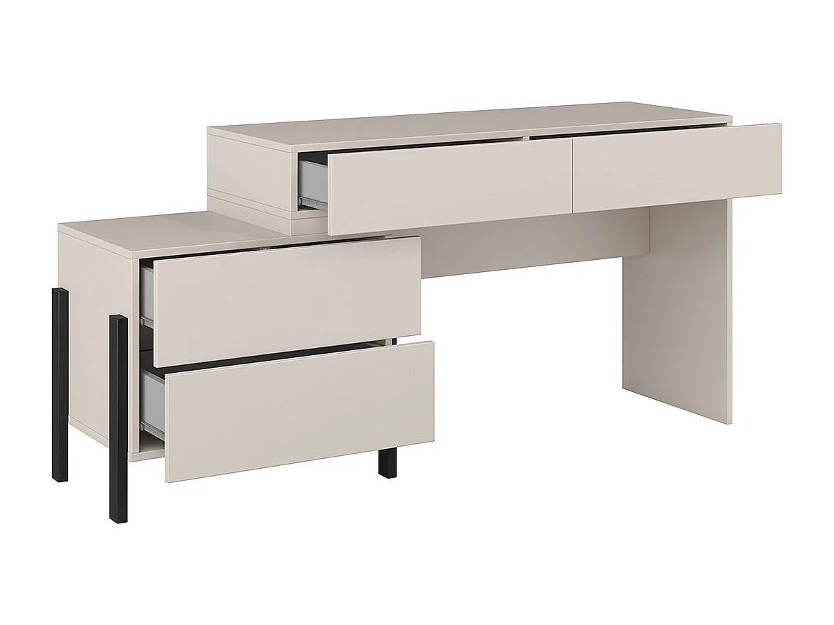 Bérénice Cashmere skrivebord med 4 skuffer