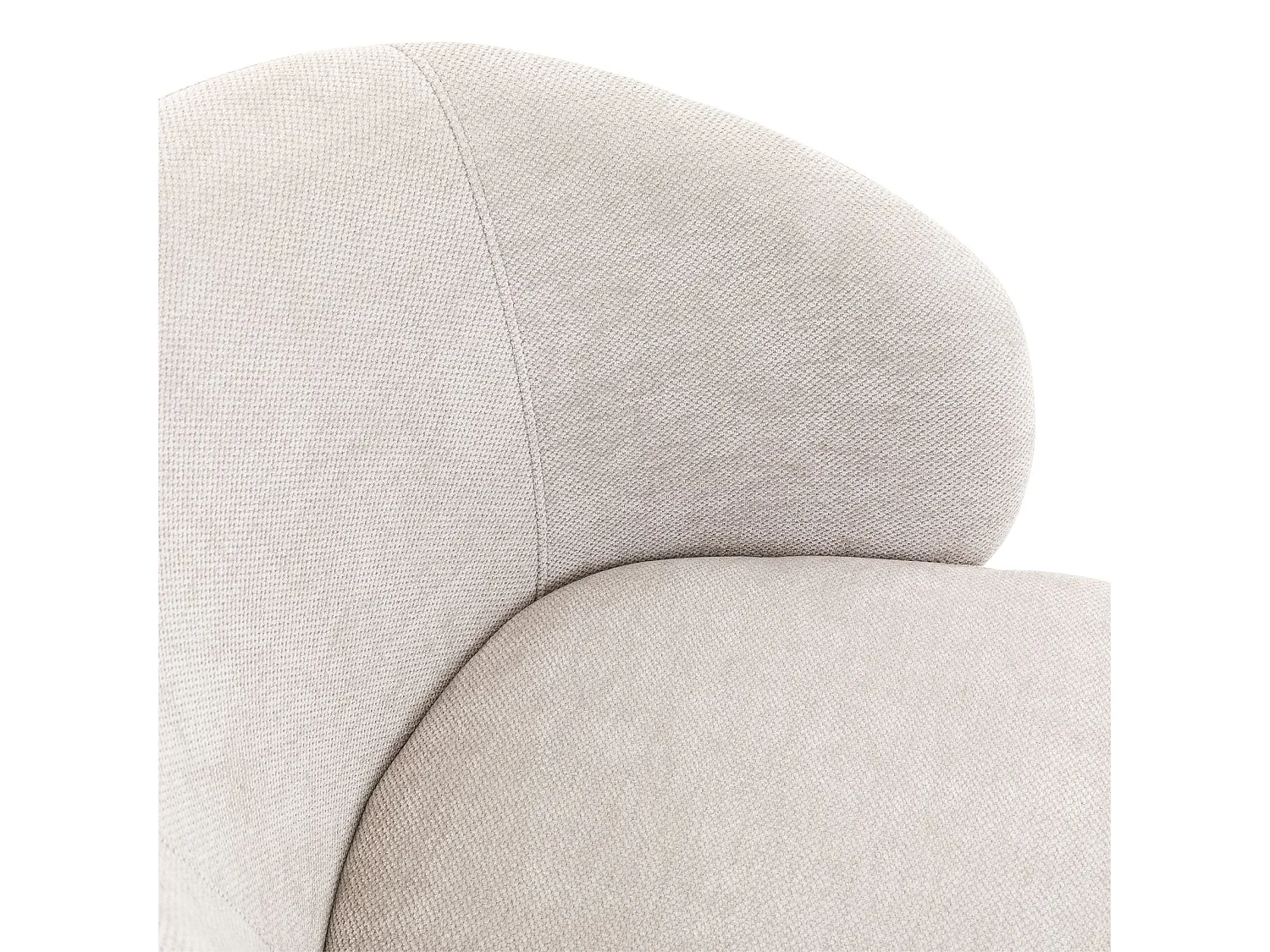 Lot de 2 Chaises de Salle à Manger KURSI en Tissu Gris au Design Rétro-Chic, Assise Rembourrée et Dossier Enveloppant