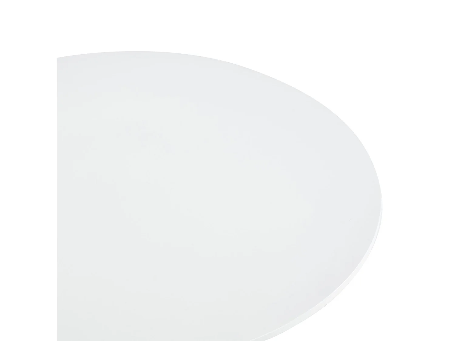 Table à Manger ronde LOIRE Ø 80 cm, Blanc, Design Moderne pour Salle à Manger, Pour 2 à 3 personnes