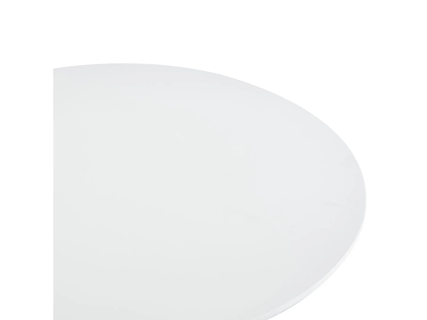 Table à Manger ronde LOIRE Ø 100 cm, Blanc, Idéale pour 3 à 4 Personnes, Design Moderne pour Salle à Manger