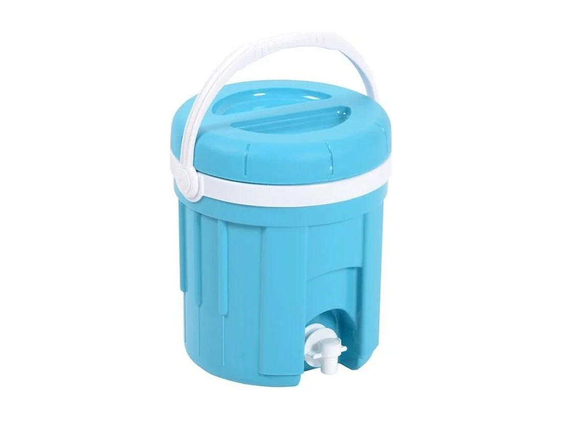 EDA PLASTIQUE Fontaine isotherme Iceberg - Coque isolante thermoformée - Bleu turquoise - 4 L