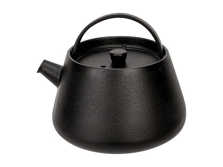 Czajnik Billy z emaliowanej żeliwa czarny 0,38 l z uchwytem składanym, kompatybilny z indukcją