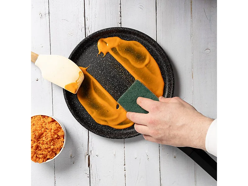 Royalty Line RL-HCP28M Poêle à crêpes en revêtement marbre 28cm