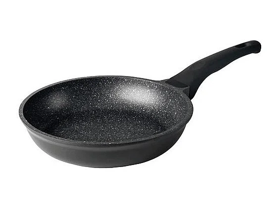 Anti-aanbakpan Lacor Eco Piedra 20 cm, aluminiumgietwerk, steenlaag, geschikt voor alle warmtebronnen inclusief inductie, soft touch handgreep