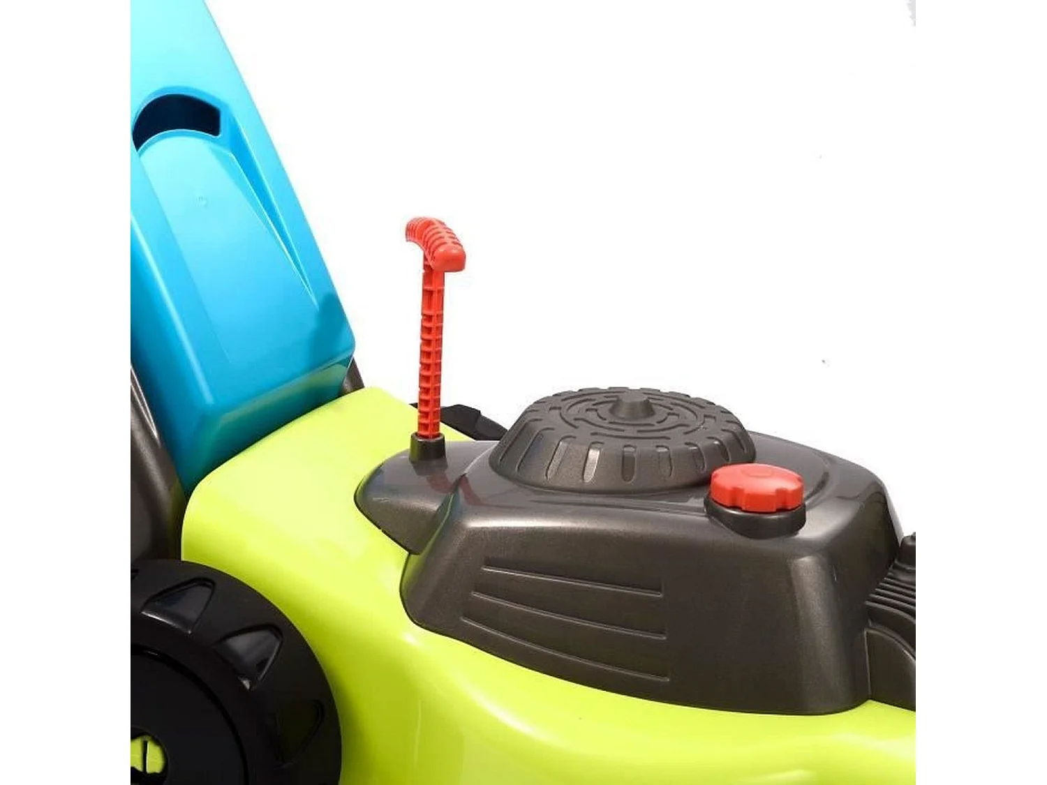 Ecoiffier kindergrasmaaier 61 cm met geluidstarter, afneembare mand en 3-standenknop, vanaf 18 maanden, multicolor