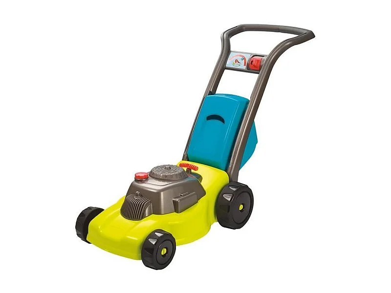 Ecoiffier kindergrasmaaier 61 cm met geluidstarter, afneembare mand en 3-standenknop, vanaf 18 maanden, multicolor