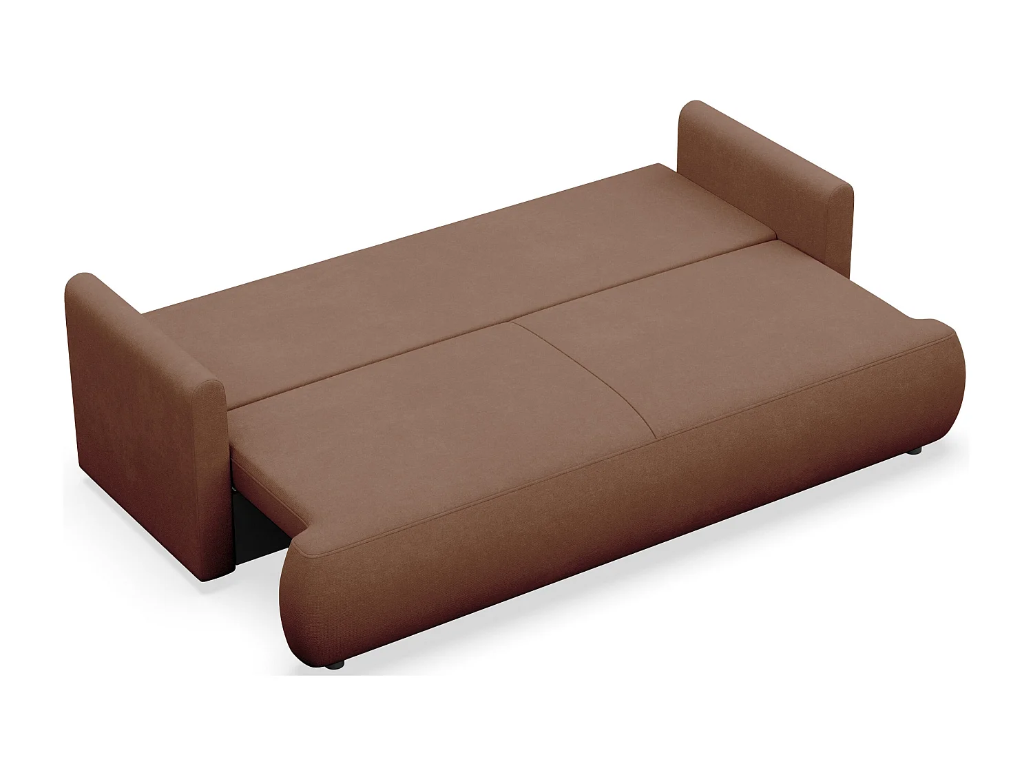 Canapé convertible 3 places – Cuivre – Chenille Easy Clean – OVO MINI