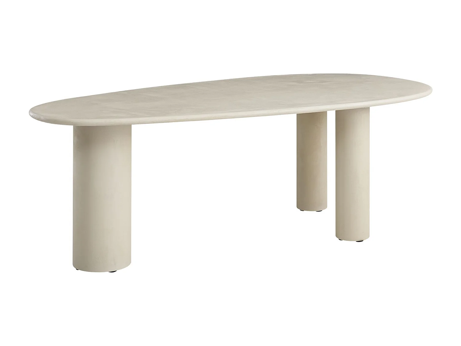 Esstisch 230 x 120 cm – Greige – Mikro­zement-Optik – INNATIONS