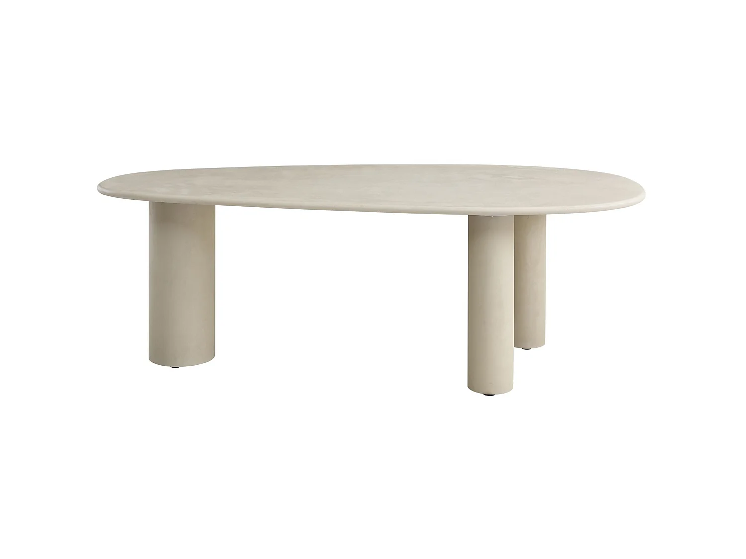 Eettafel 230 x 120 cm – greige – microcement-look – INNATIONS