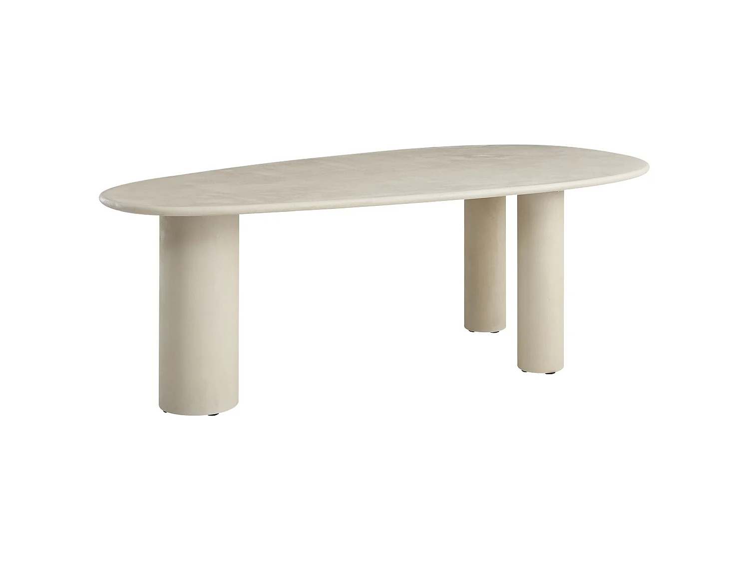Eettafel 230 x 120 cm – greige – microcement-look – INNATIONS
