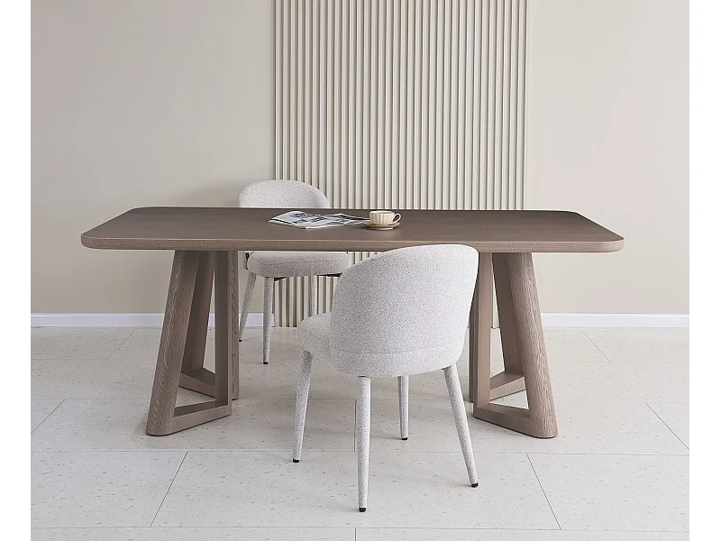 Esstisch 200 x 100 cm – Nussbaum-Furnier – ALISSER