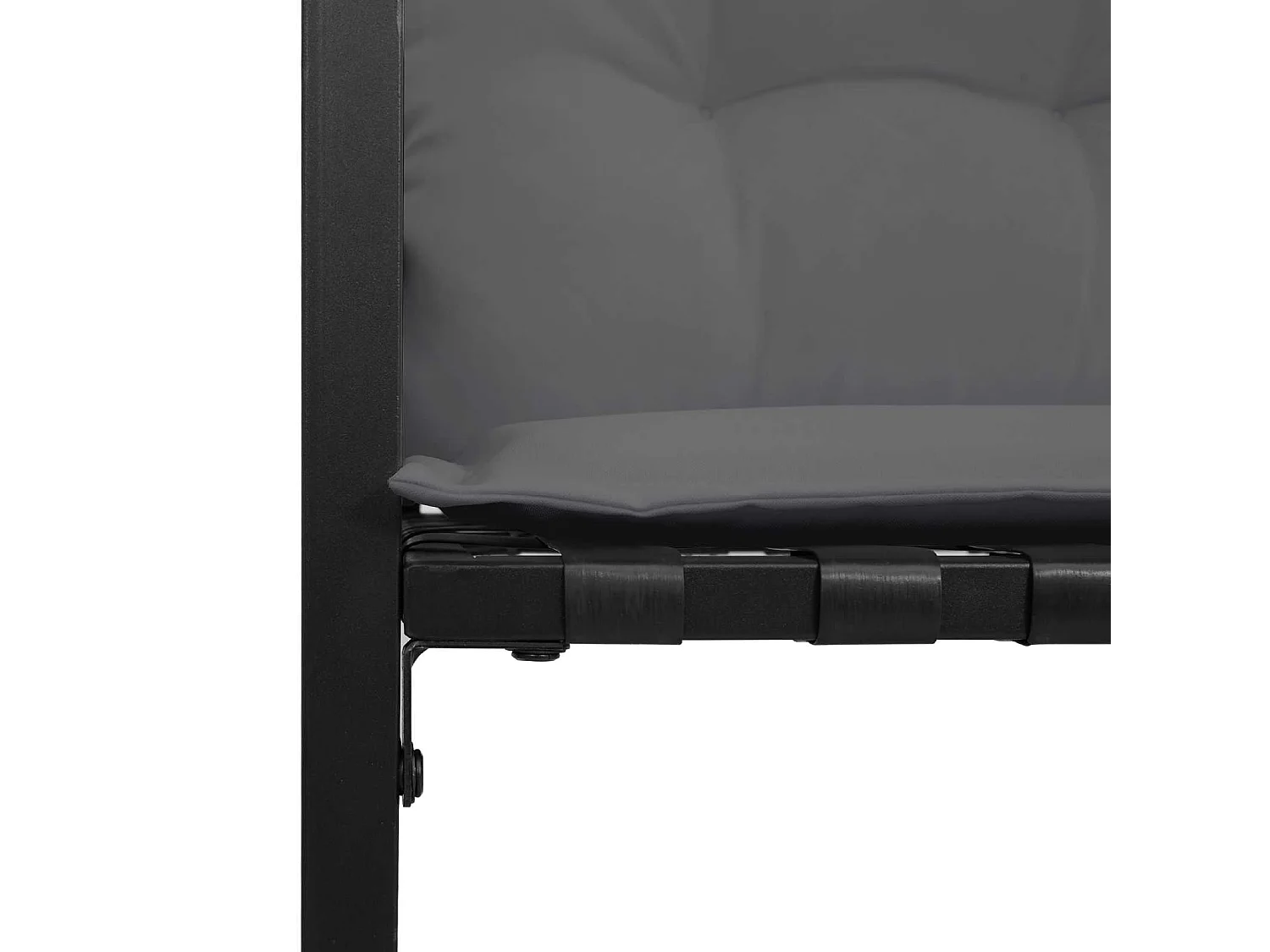 Juego de muebles de exterior con cojín 3 pcs Gris Claro