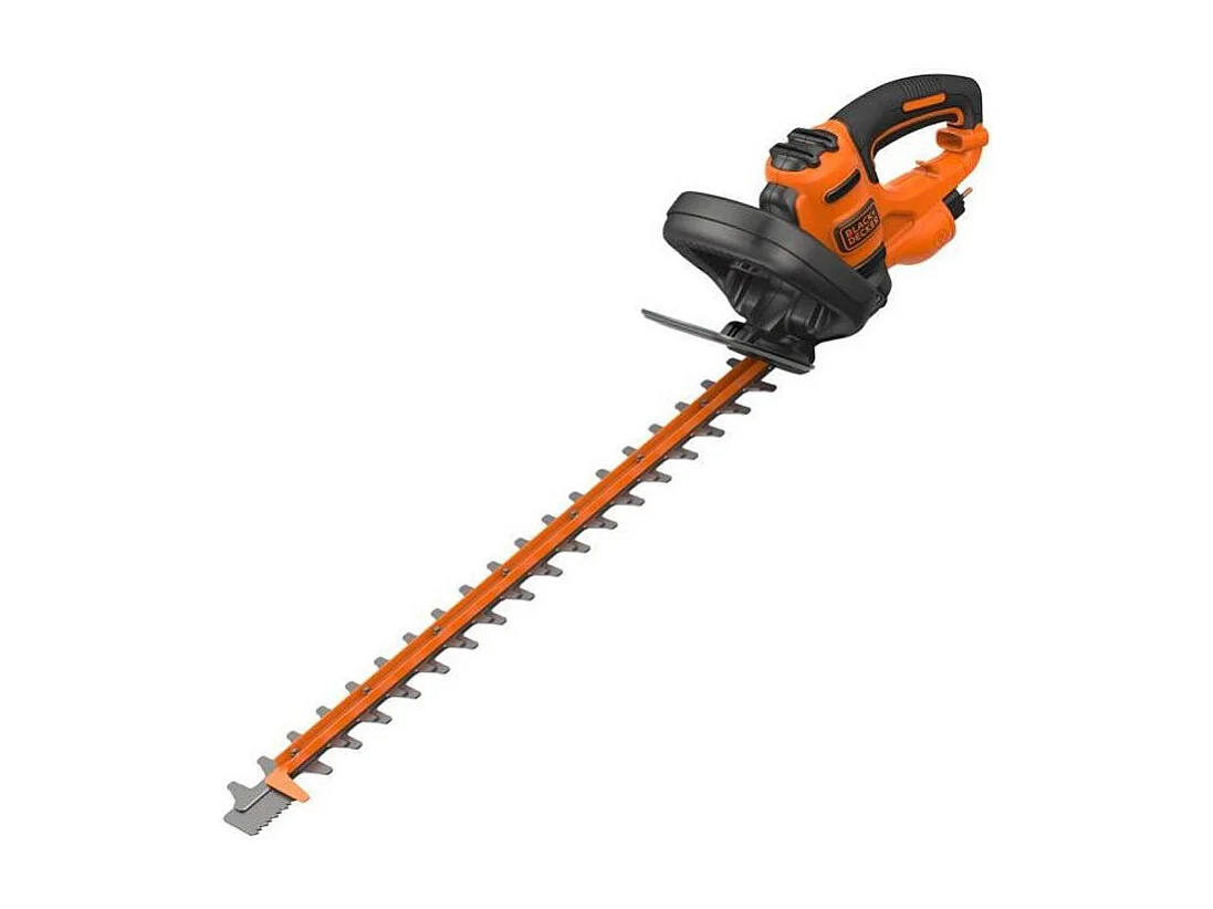 Elektrischer Heckenschere mit Kabel Black+Decker BEHTS451 60cm 550W diamantgeschliffene Doppelklinge, ergonomisch und sicher
