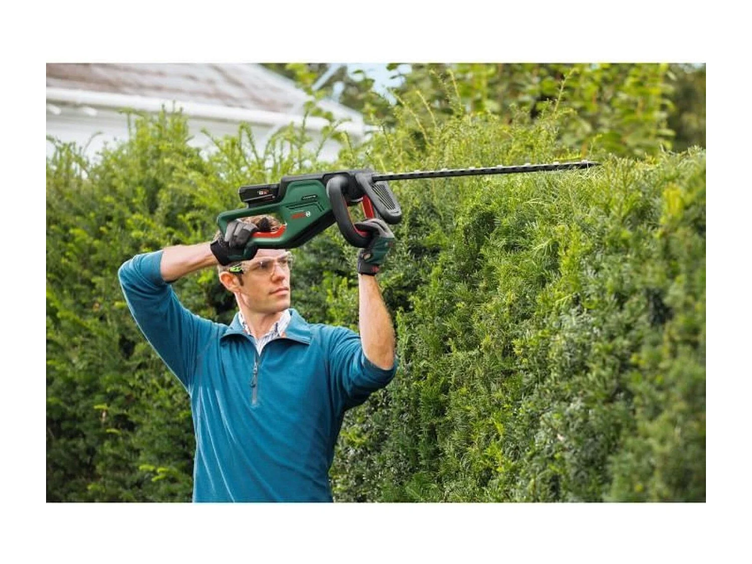 Draadloze Bosch UniversalHedgeCut 18-50 PowerForAll 18V Heggenschaar - Alleen gereedschap, anti-blokkeersysteem, takken tot 25 mm knippen