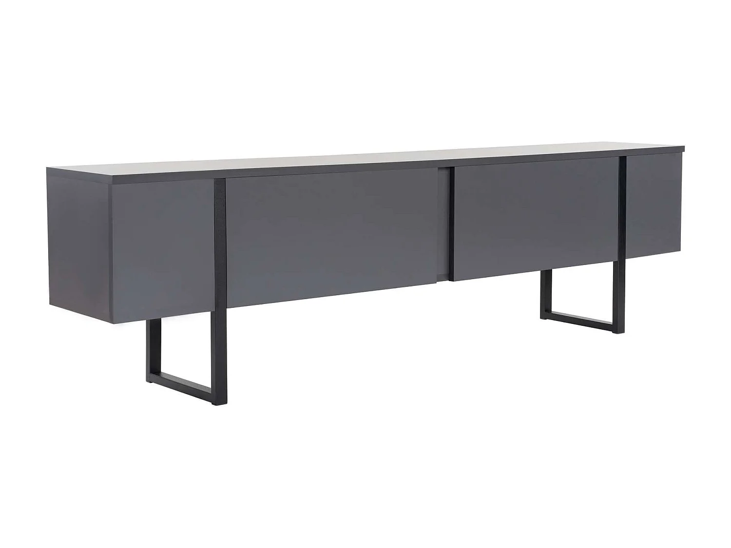 Meuble TV en bois "Serenity" 180 x 30 x 50 cm - Anthracite