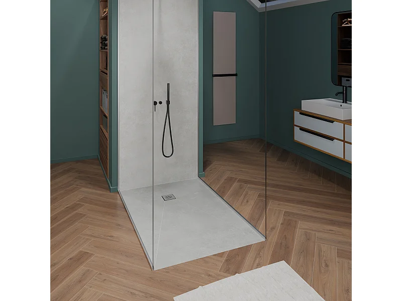 Onbath's receveur de douche  à carreler 100x100 cm syphon 360° recoupable