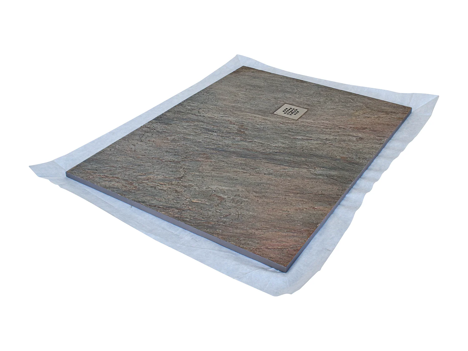 Receveur de douche pierre naturelle cuivre 180x80 cm