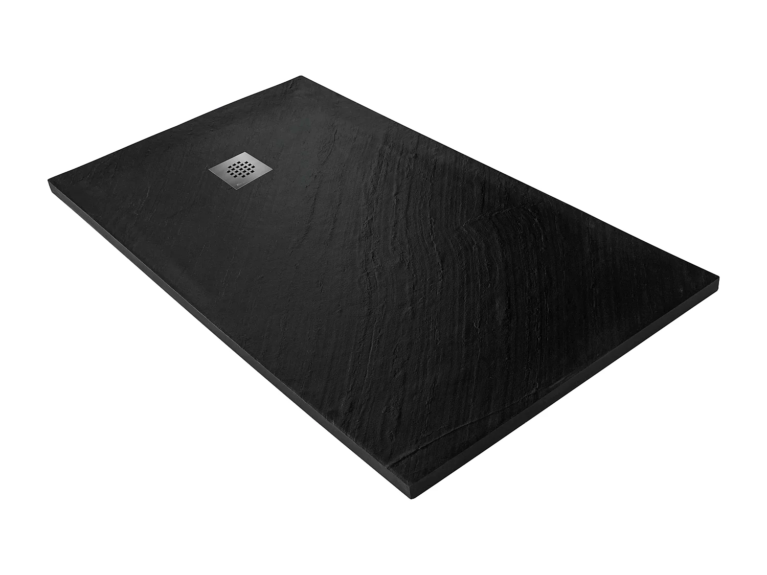 Receveur de douche pierre naturelle graphite noir 160x80 cm