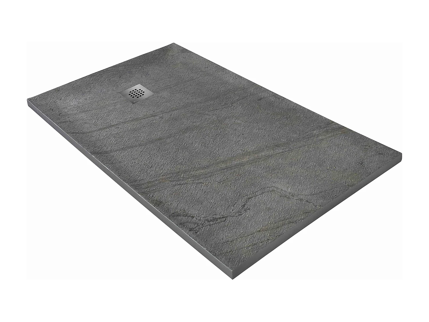Receveur de douche pierre naturelle ardoise claire 160x90 cm
