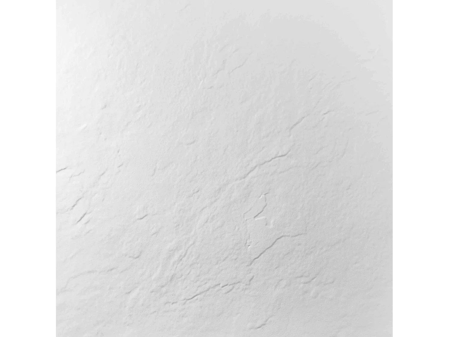 Receveur résine 200x100 cm blanc imitation ardoise - grille caniveau excentrée