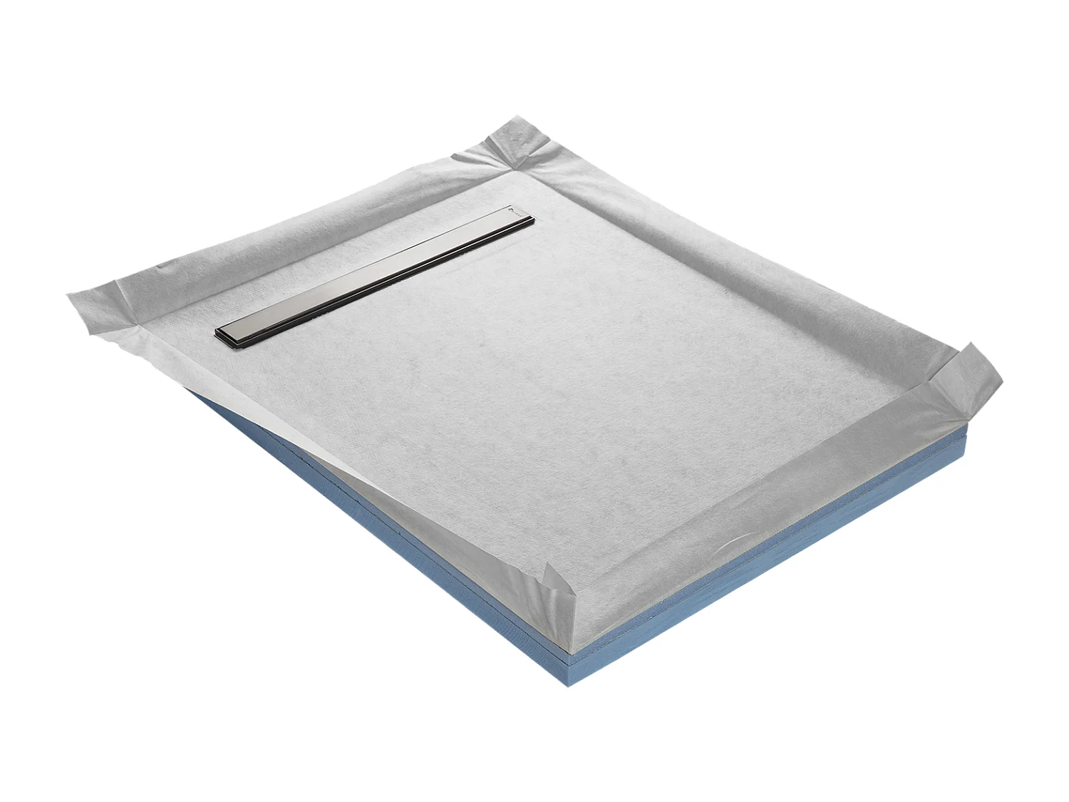 Onbath's bac à douche  à carreler à caniveau 120x90 cm recoupable