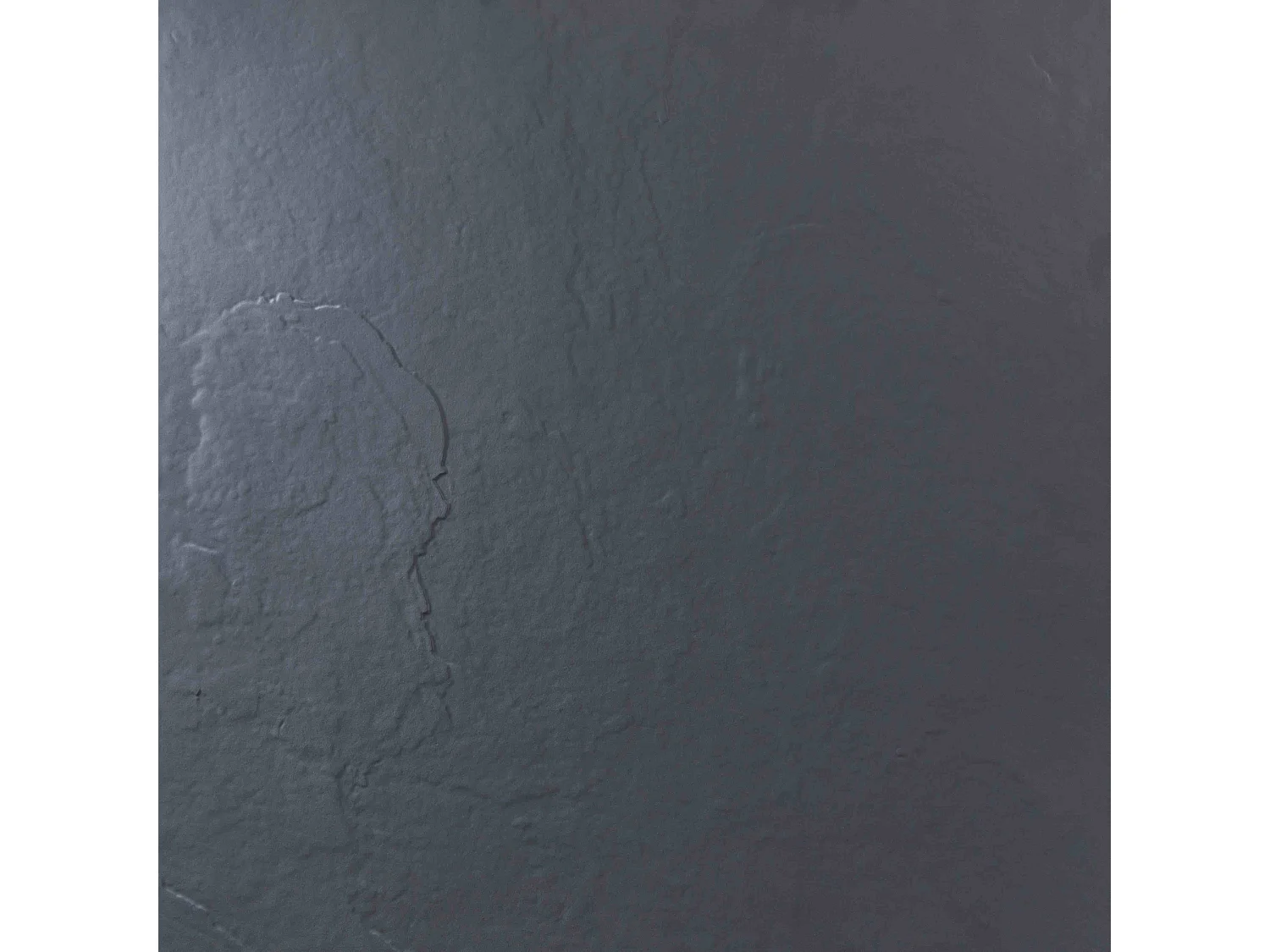 Receveur résine 160x90 cm gris ardoise imitation ardoise - grille caniveau excentrée